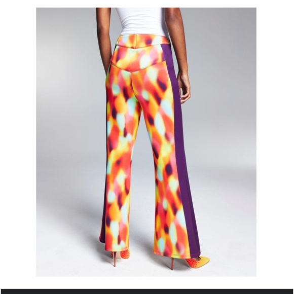 INC International Concepts Misa Hylton Scuba  Printed colored Pants NWT - Picture 4 of 14